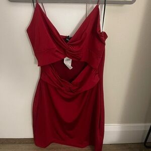 Elegant Red Women's Dress
